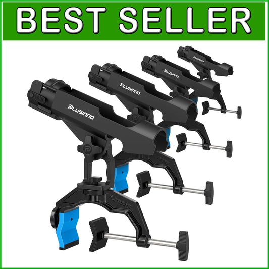 Premium Fishing Rod Holders for Boat Fishing - Strap Secure, Aluminum Design