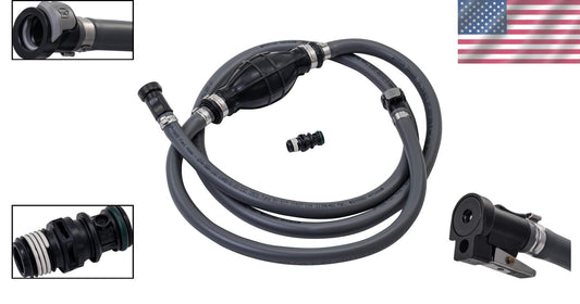 Reliable 6ft Marine Fuel Line & Sprayless Connector for Johnson/Evinrude Boats