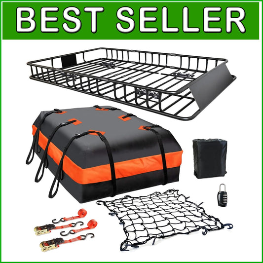 All-Vehicle Roof Rack Carrier with Waterproof Bag - Easy Assembly & 200 lbs Load