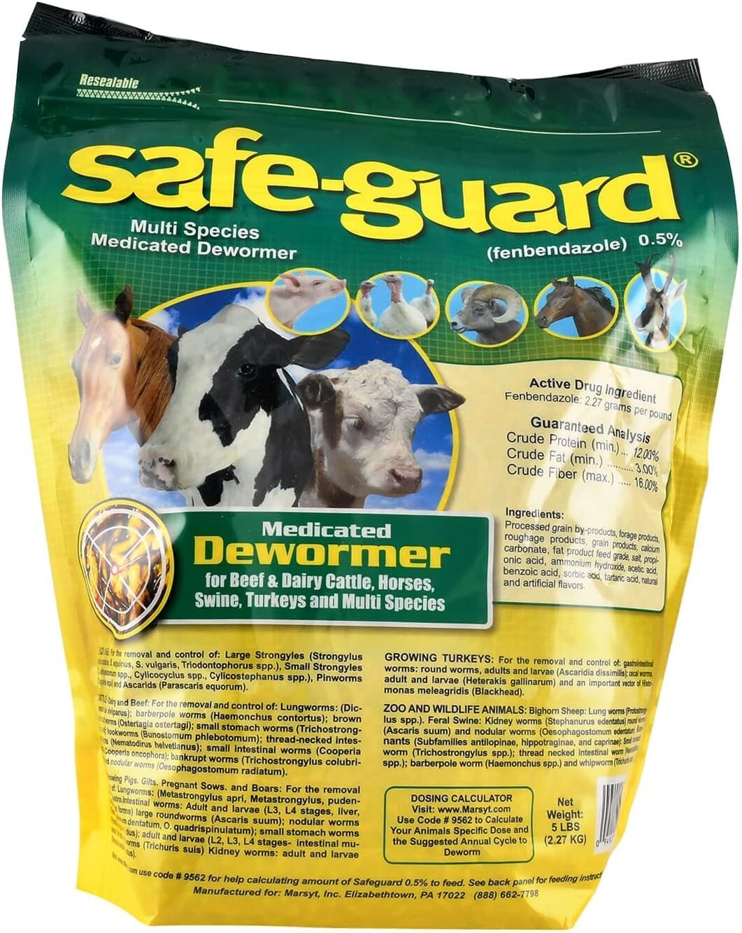 Effective 5 lb Multi-Species Dewormer - Ensuring Pet Wellness Made Easy