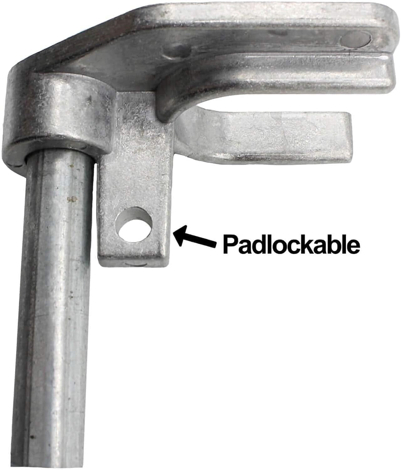 36" Drop Pin Latch for Chain Link Double Gates - Easy Installation