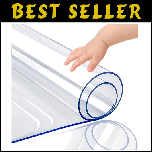 Clear Heavy Duty Table Protector Mat - 60x96 Inch PVC for All Occasions