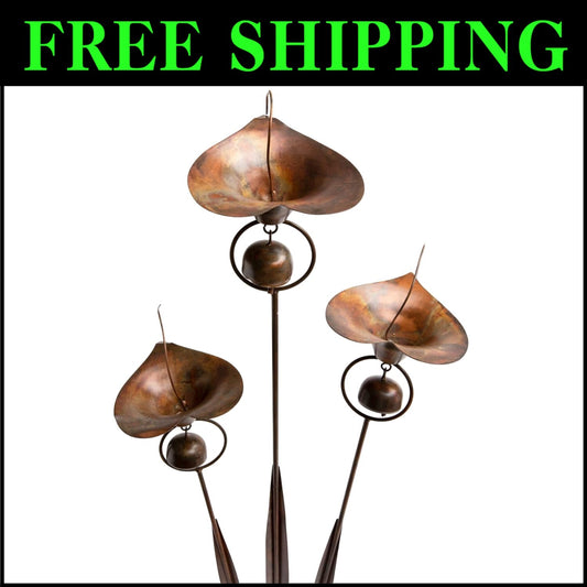 Rust Resistant Calla Lily Wind Chime Garden Stake - Ideal Gift for Garden Lovers