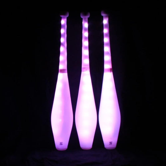 Fully Customizable LED Juggling Clubs - Remote-Controlled Color Modes Included