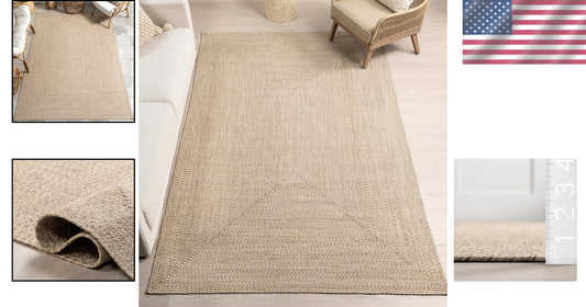 Durable 2' x 8' Hand Braided Indoor/Outdoor Area Rug - Pet-Friendly Luxury