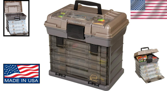Guide Series StowAway Tackle Box - Holds 4 Utility Boxes, Quick-Access Design
