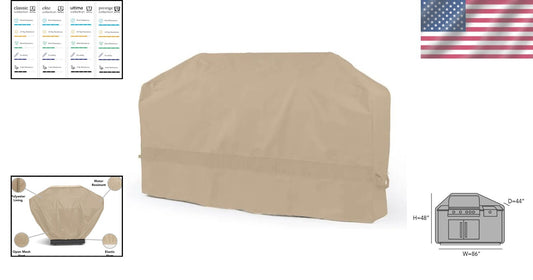 All-Weather Heavy-Duty Grill Cover for Outdoor Kitchens - 2-Year Warranty