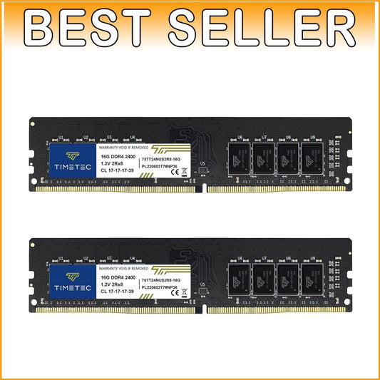 Enhanced 32GB RAM (2x16GB) 2400MHz Desktop Memory - Lifetime Warranty Included