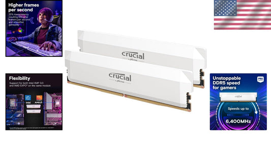 Elevate Your Gameplay - Pro 32GB DDR5 6400MHz RAM for Intel & AMD Systems