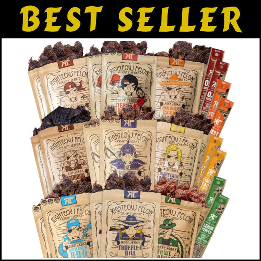 Noah's Ark 26-Pack: Low Carb Beef Jerky & Meat Sticks Variety for Any Occasion