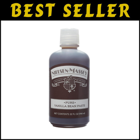 Thick Vanilla Bean Paste - 32 oz for Baking & Cooking with Bean Flecks