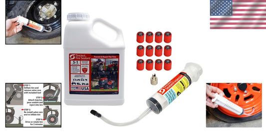 Eco-Friendly 5-in-1 Tire Repair Sealant - 1 Gallon Kit for All-Terrain Vehicles