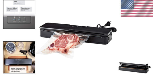 Anova Precision Vacuum Sealer + 10 Precut Bags - Perfect for Sous Vide Cooking