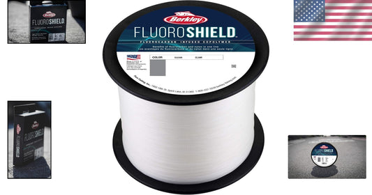 High Strength 4lb Test Fluorocarbon Fishing Line - 3000yd for Spinning & Casting
