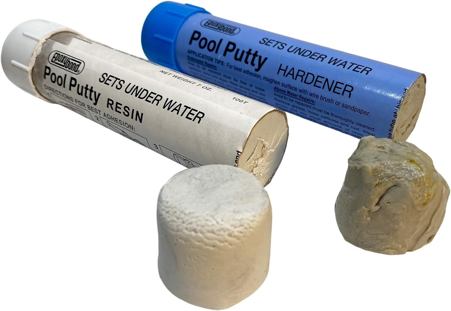 All-Purpose 14oz White Epoxy Putty - Underwater Sealer for Pools, Auto, and Home