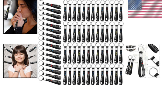 Soft Silicone Bible Verse Keychains - 24 Pack Inspirational Gift for Fathers Day