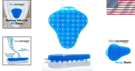 Flexible Anti-Splash Urinal Screen - Economical 12-Pack for Clean Facilities