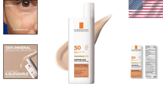 Anthelios Tinted Sunscreen SPF 50+ – Broad Spectrum Protection, No White Cast