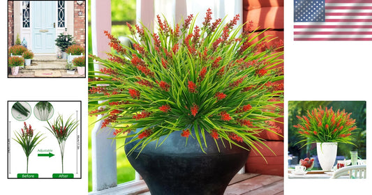 Resilient 18.2" Faux Plants - 36 Bundles for Easy Indoor & Outdoor Decor