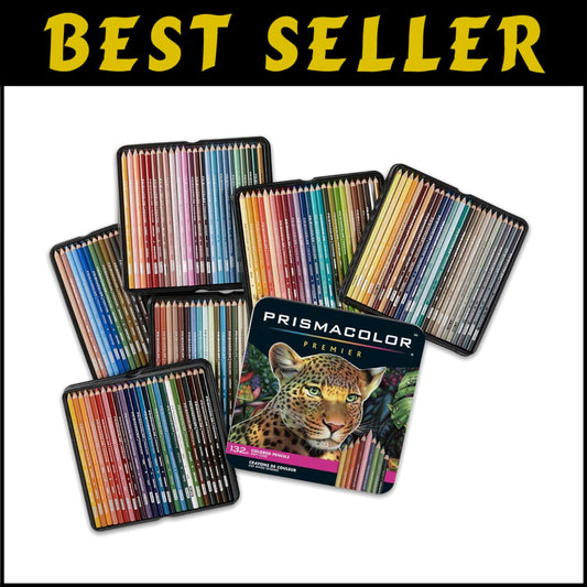 Lightfast 132 Count Colored Pencils - Ideal for Blending & Shading Techniques