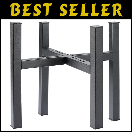 2 Pack Heavy-Duty Adjustable Metal Plant Stand for Large Pots - Supports 300 lbs