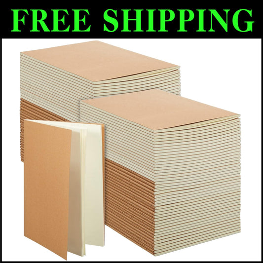 Quality A5 Softcover Notebooks - 100 Pcs for Writing, Sketching & Notes