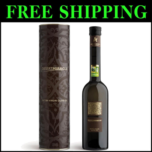 Gourmet Moroccan Extra Virgin Olive Oil Gift Box - Cold Pressed Organic 17 Fl Oz