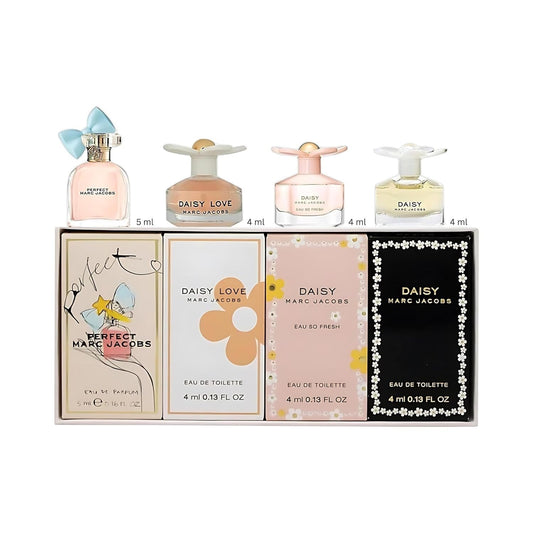 4-Piece Mini Perfume Gift Set for Women - Travel Size Luxury Fragrances
