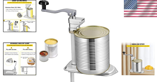 Durable Tabletop Can Opener - 18.9" Stainless Steel for Commercial Kitchens