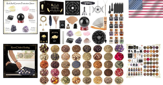 Witchcraft Starter Kit: 125 Essential Supplies for Protection & Spell Crafting