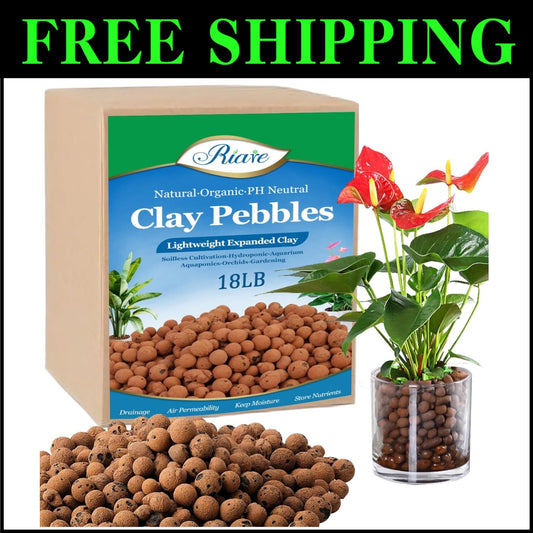 Lightweight 4-16 mm Clay Pebbles – Ideal Growing Media for Indoor & Hydroponics