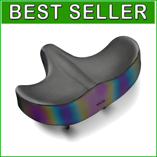 Extra Large Bike Seat with Memory Foam & Waterproof Cover for Ultimate Comfort