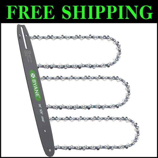 20-Inch Chainsaw Bar & Chain Combo - Fits Husqvarna, Poulan & More