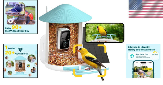 Solar-Powered Bird Feeder Camera with AI Species Recognition & Cloud Storage