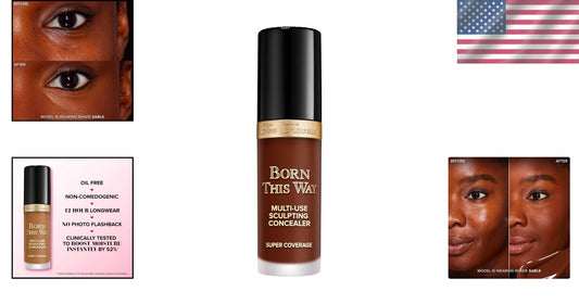 Hydrating Full Coverage Concealer for All Skin Types - 29 Sable Liquid Form