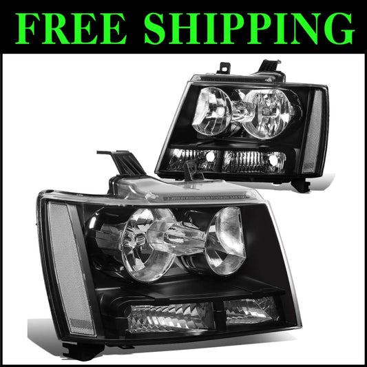 Stylish 9005/H1 Halogen Headlights for 07-14 Chevy Tahoe/Suburban - Easy Install