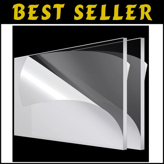 Durable 24x48 Inch Clear Acrylic Panels with Protective Film - Craft Essential