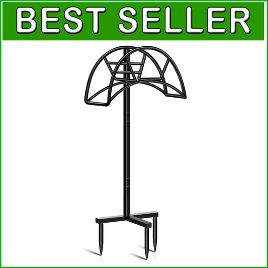 Detachable Heavy-Duty Freestanding Hose Holder - Elegant Outdoor Storage
