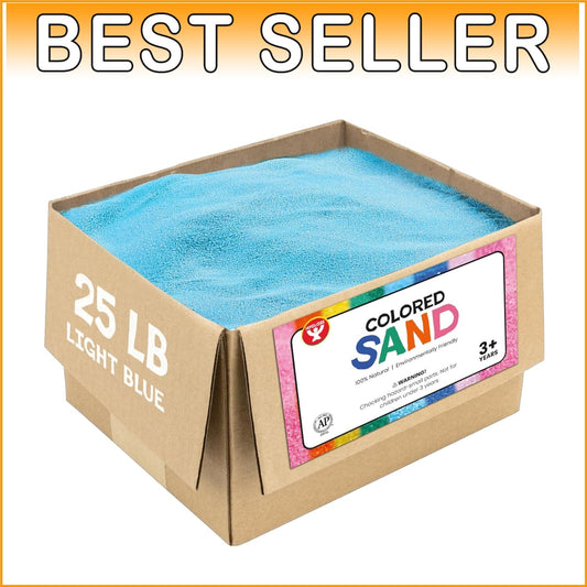 Artisan 3D Sand Art Supplies - 25 lbs of Safe Colorful Sand for Creative Play