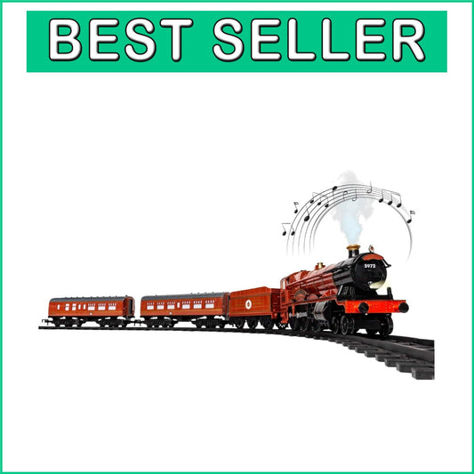 Battery-Powered Hogwarts Express Train Set with Customizable Track & Vapor Smoke