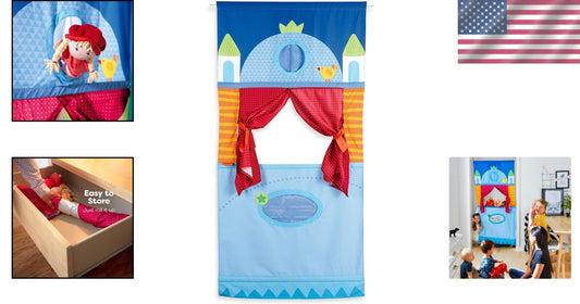 Portable Kids Puppet Stage with Adjustable Height - Ideal for Storytelling
