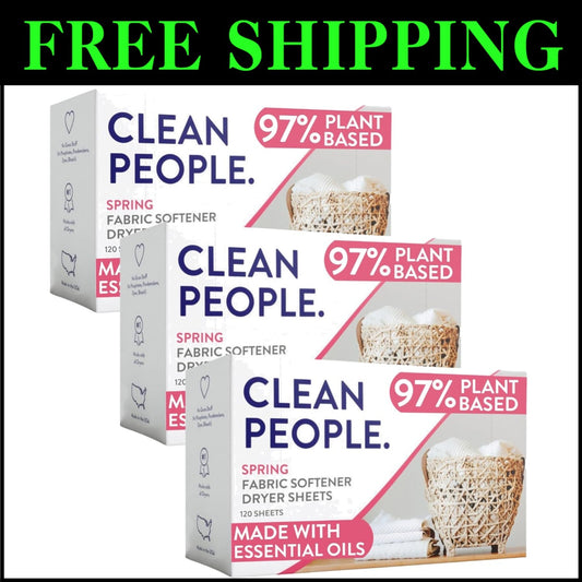 Eco-Conscious Fabric Softener Sheets - 360 Vegan Sheets for Softness & Freshness