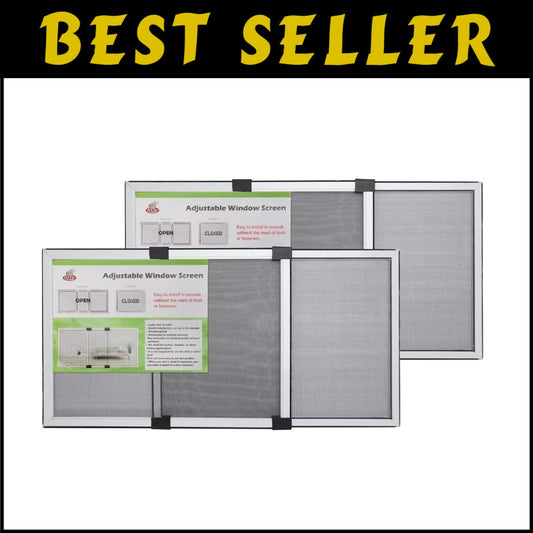 Expandable Window Screens - Adjustable High-Density Mesh, Tool-Free Installation