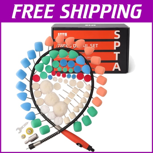 High-Quality 77-Piece Mini Polishing Pads for Fine Detailing on Various Surfaces