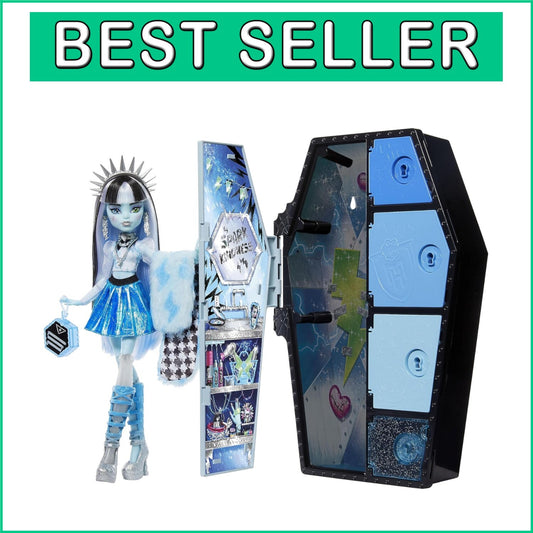 Frankie Stein Fearidescent Doll with Coffin Locker & Over 19 Fashion Surprises