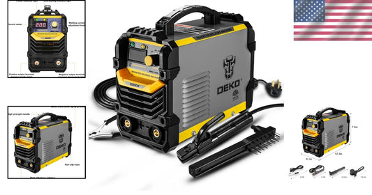 Efficient 160A IGBT Welder Machine - Lightweight with LCD Display & Carry Handle