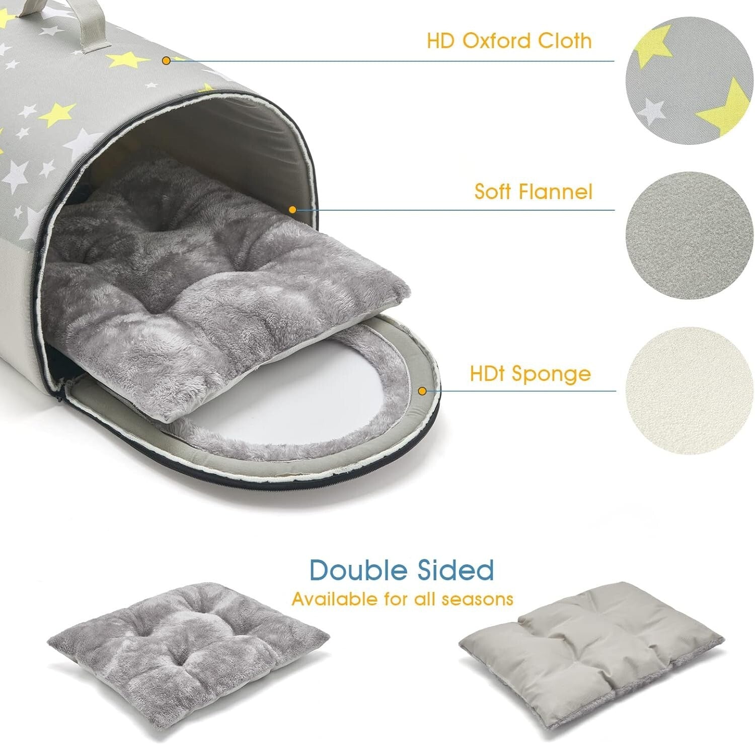 Portable Foldable Pet Tent - Stylish Dog House for Indoor & Outdoor Use