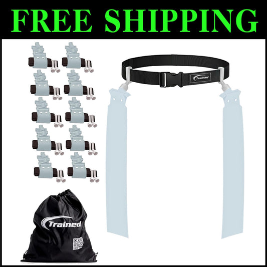 Heavy-Duty Flag Football Set for 10 Players - Includes Red and Yellow Flags