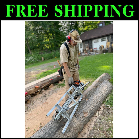 Versatile Chainsaw Mill - Adjustable Heights, 14" to 24" Bar Compatibility