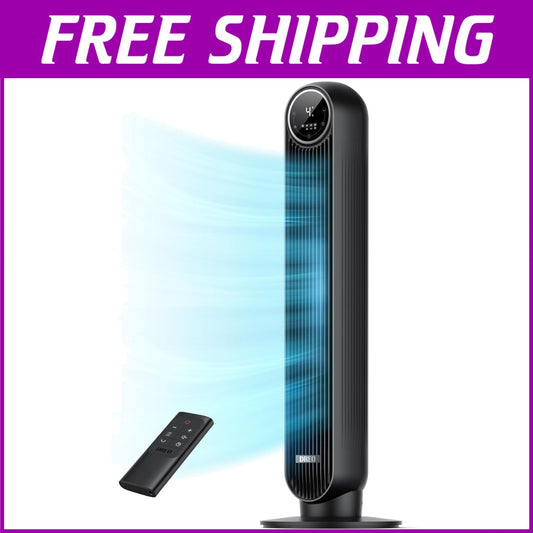 Portable 36-Inch Tower Fan with 25ft/s Airflow - Ideal for Bedroom & Living Room